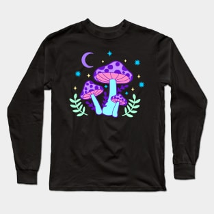 Mushroom Weirdcore Clothing Psychedelic Aesthetic Long Sleeve T-Shirt